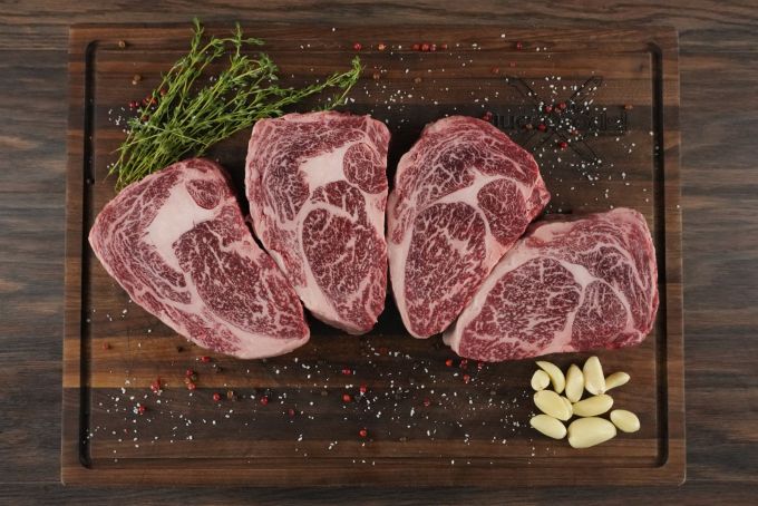Jade Pure Wagyu Ribeye Halves  BMS 8-9