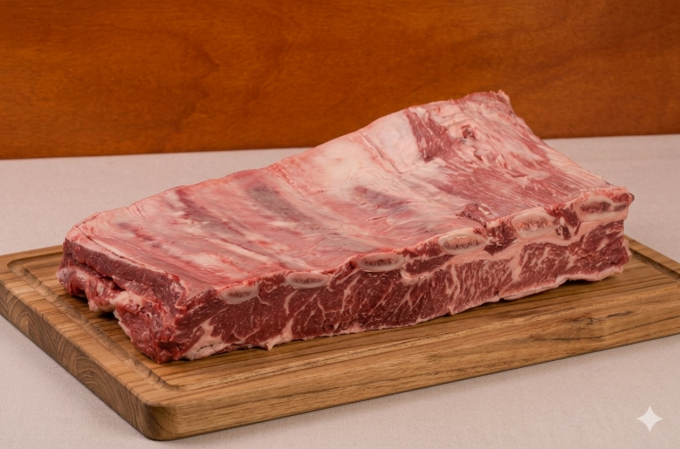 Black Angus 7 Bones Short Rib Plate - Angus Costillar Argentinian Style.