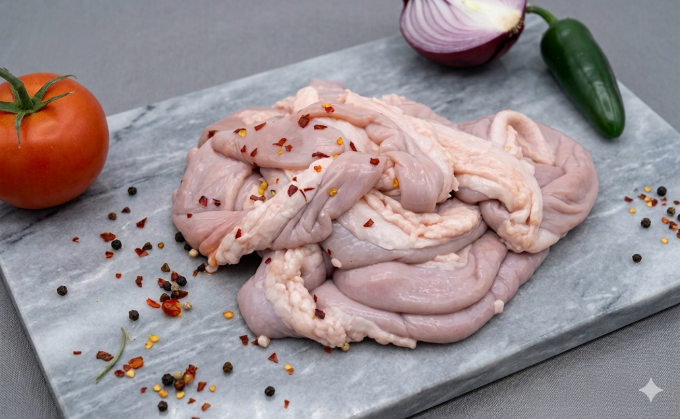 American Wagyu Small Intestines, Tripas, Chinchulines