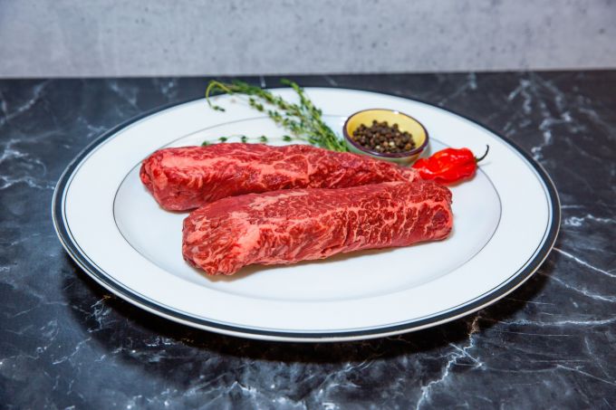 Wagyu Hanger Steak Buy 1 Set & Get 2 LB Jumbo Shrimp Raw