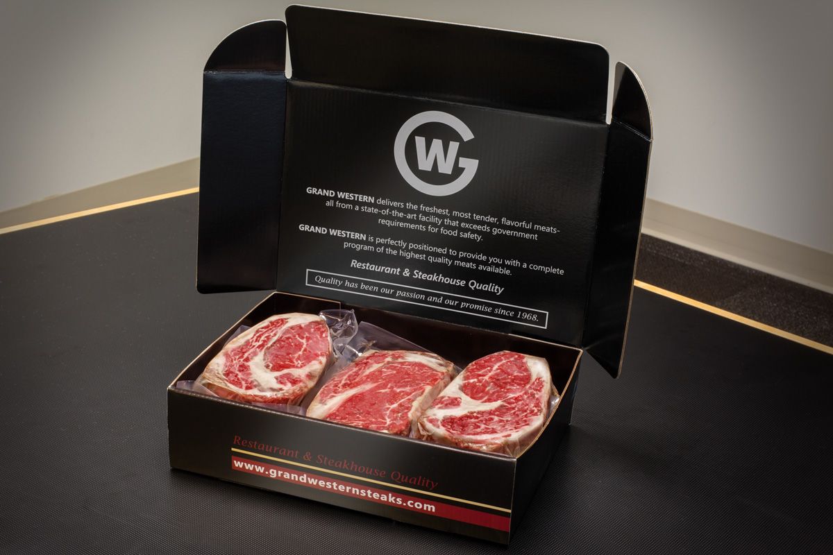 Sterling Silver Premium Ribeye Steak Grand Western Steaks 