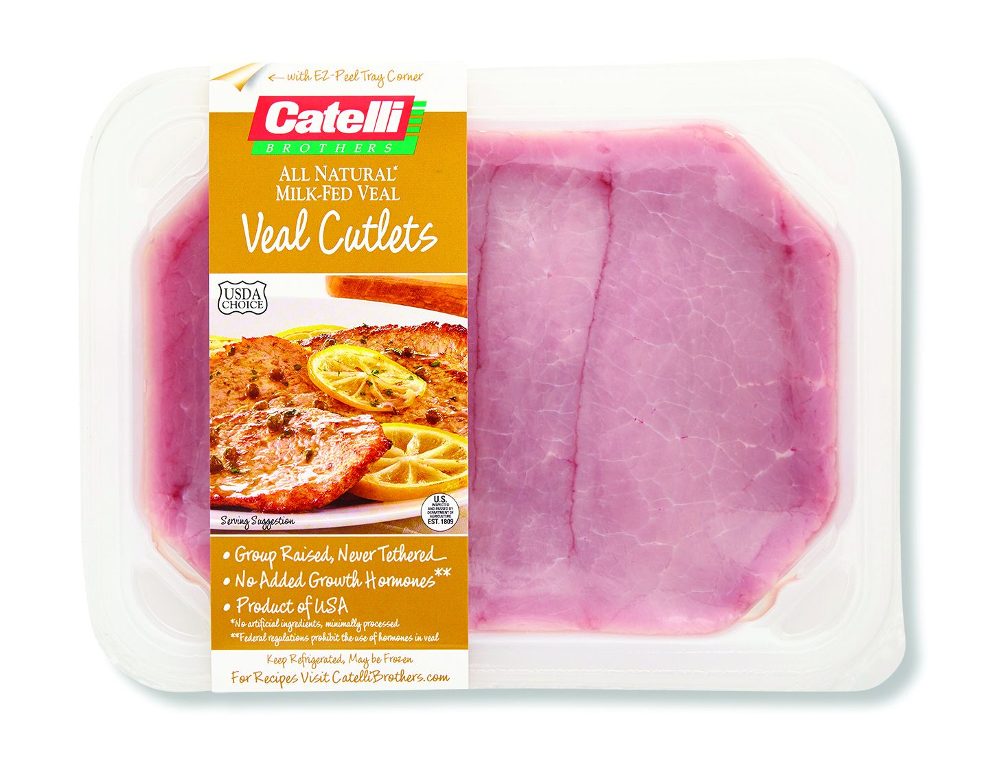 American Veal Leg Cutlet Tray Grand Western Steaks